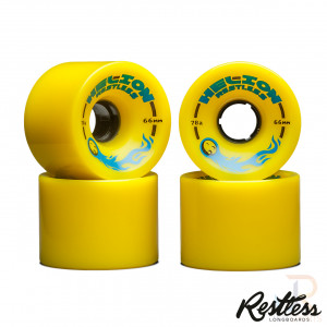 Restless Longboards Wheels - Helion - 66mm 78a Yellow - RESWHE6678