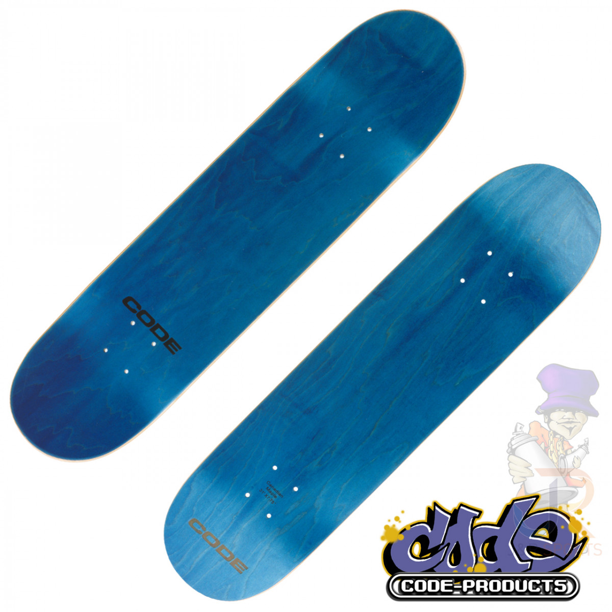 Code Skateboard J & R Sports Distribution UK